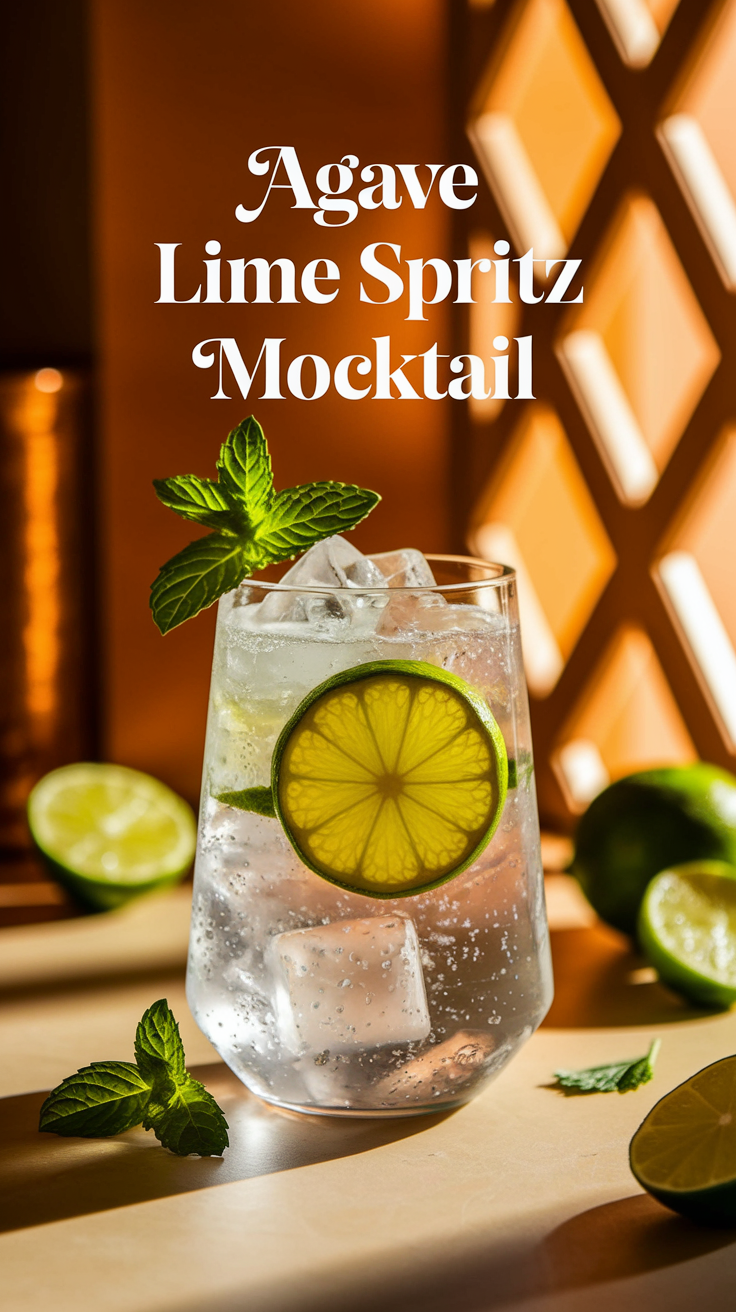Agave Lime Spritz Mocktail