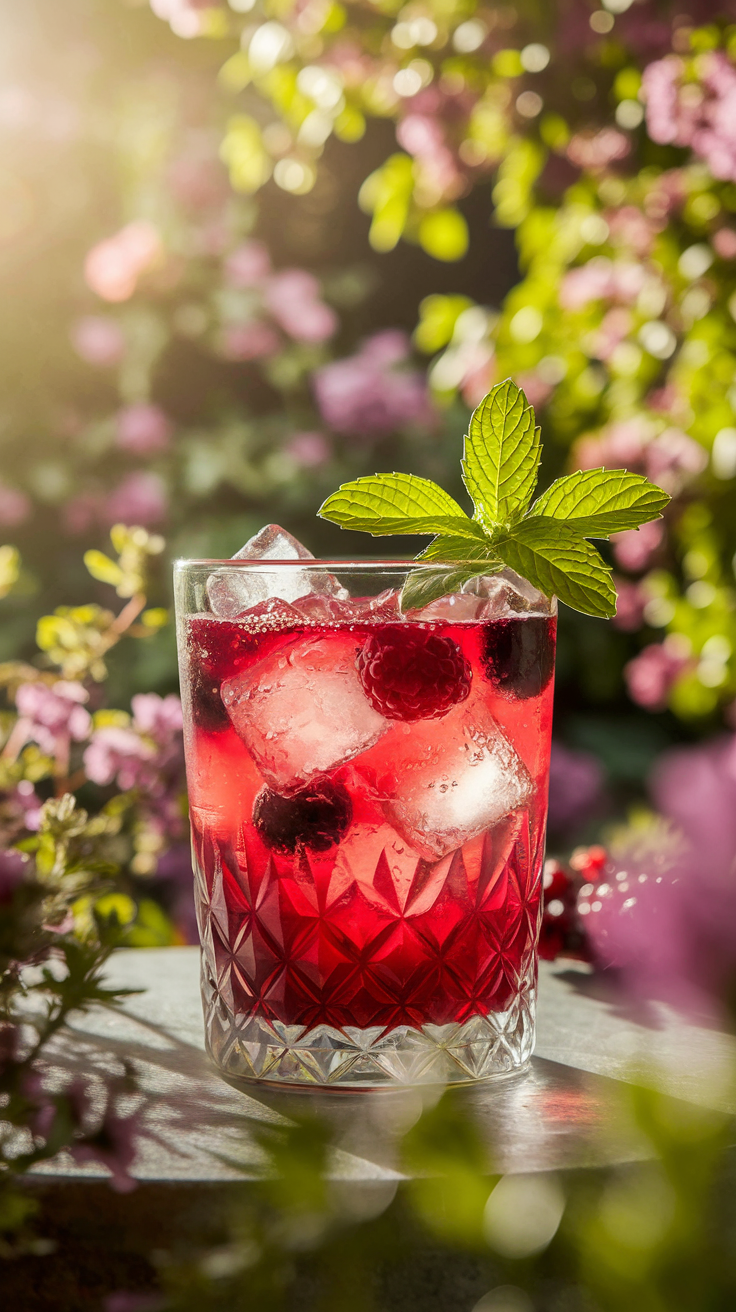 Berry Hibiscus Cooler Mocktail