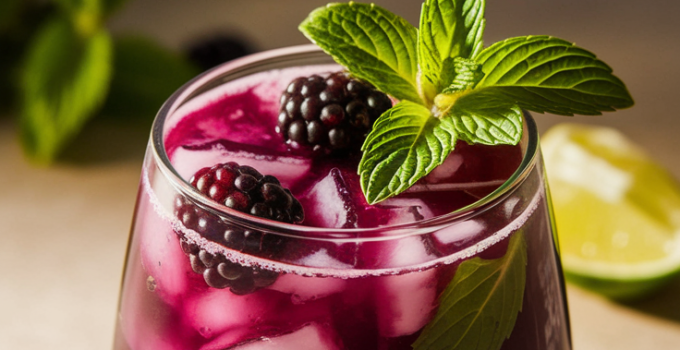 Blackberry Mint Mojito Mocktail