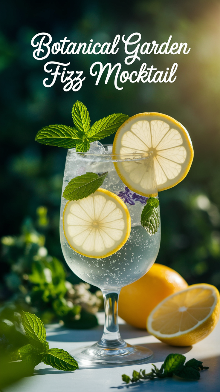 Botanical Garden Fizz Mocktail