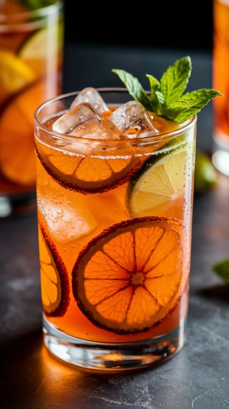 Burnt Citrus Smash Mocktail