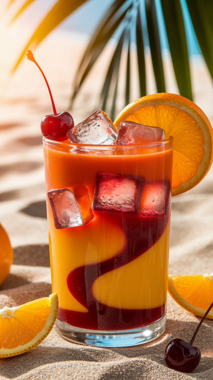 Caribbean Sunrise Mocktail