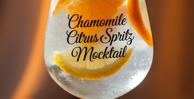 Chamomile Citrus Spritz Mocktail