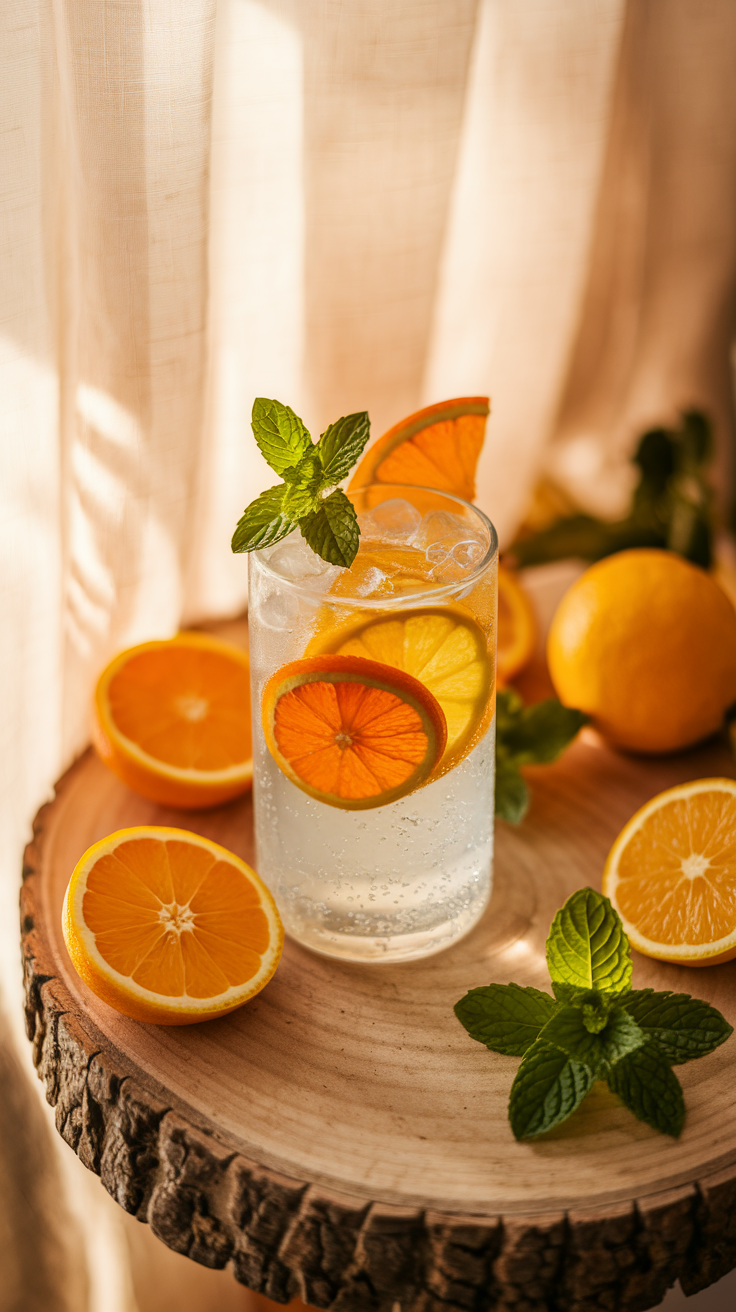 Chamomile Citrus Spritz Mocktail