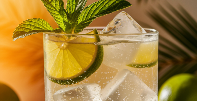 Coconut Lime Fizz Mocktail