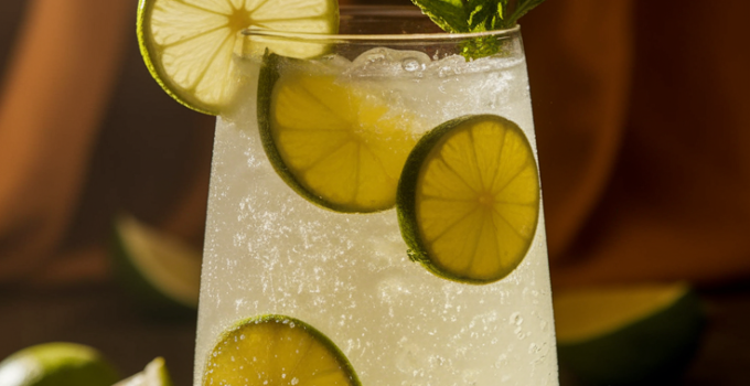 Coconut Lime Sparkle Mocktail