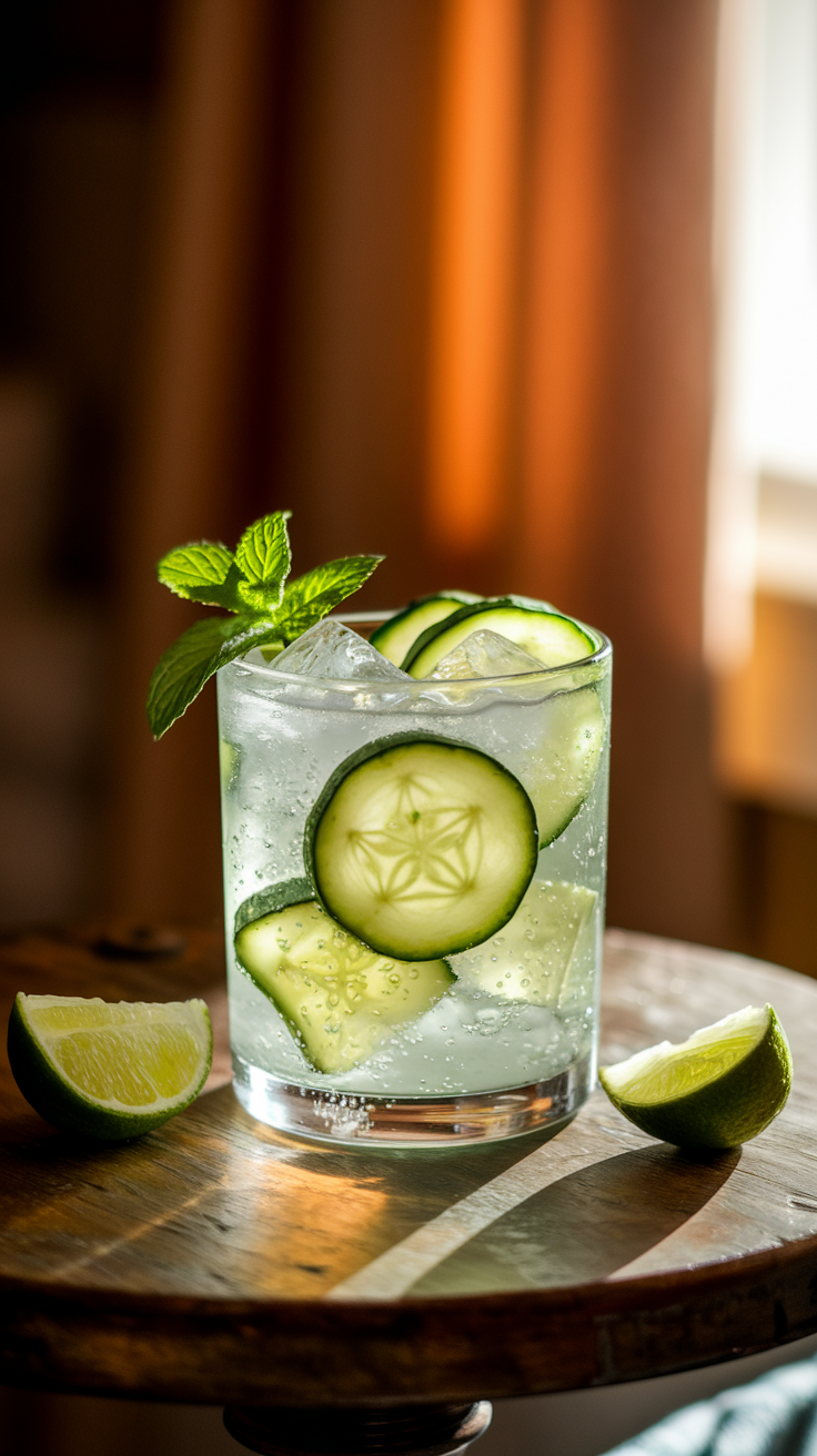 Cucumber Lime Rickey Mocktail