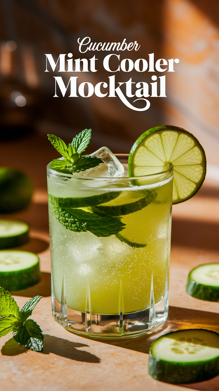 Cucumber Mint Cooler Mocktail