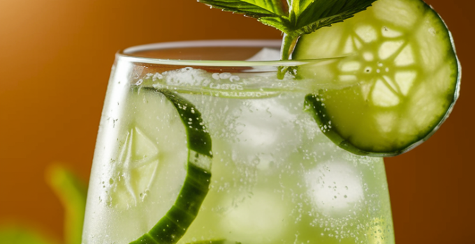 Cucumber Mint Refresher Mocktail