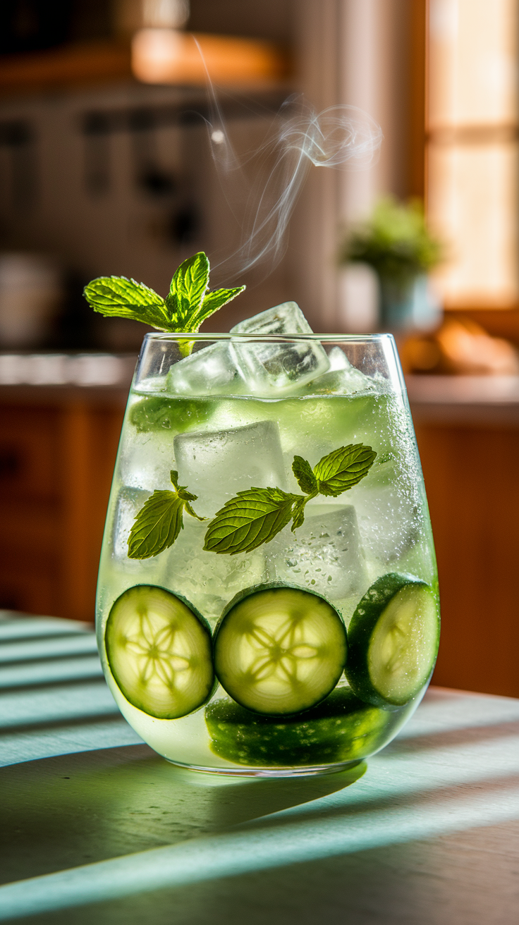 Cucumber Mint Refresher Mocktail