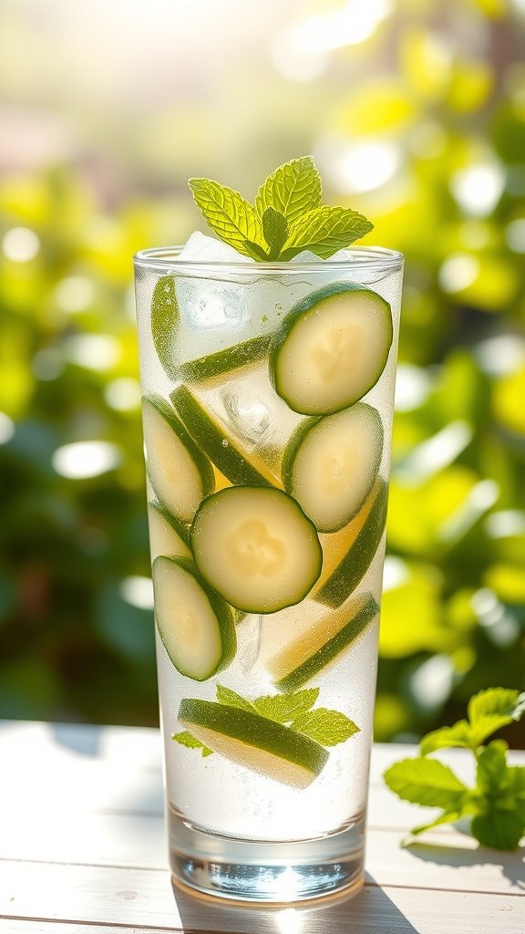 Easy Cucumber Mint Mocktail Recipe