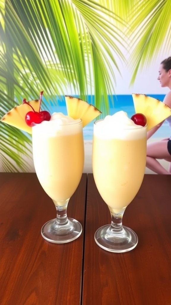 Easy Frozen Banana Colada Mocktail Recipe