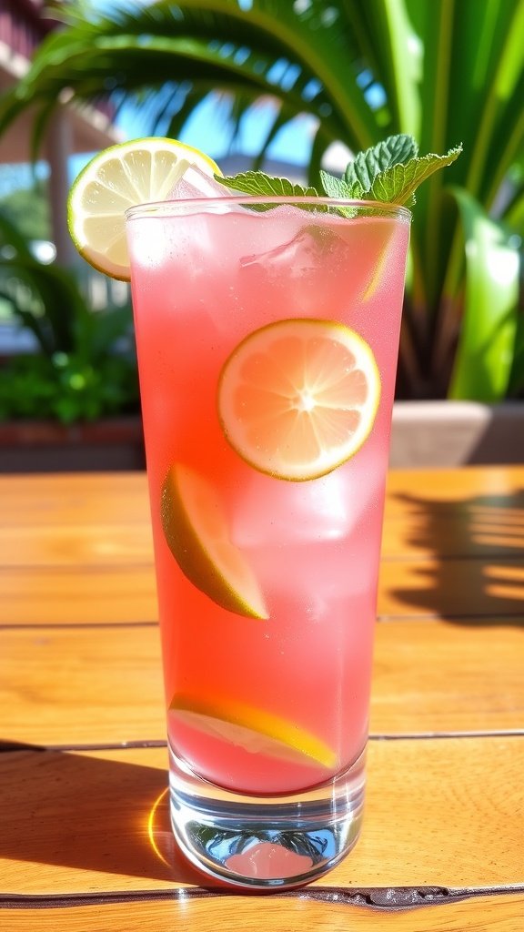 Easy Guava Cooler Mocktail Recipe