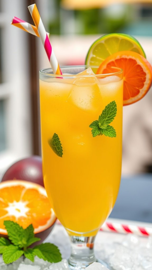 Easy Passion Fruit Punch Mocktail Recipe