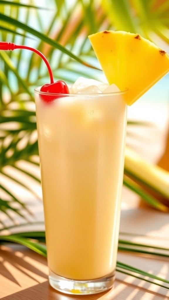 Easy Virgin Piña Colada Mocktail Recipe