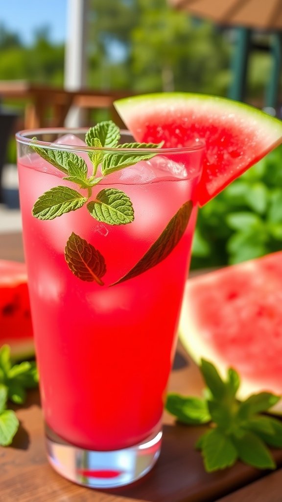 Easy Watermelon Mint Cooler Recipe