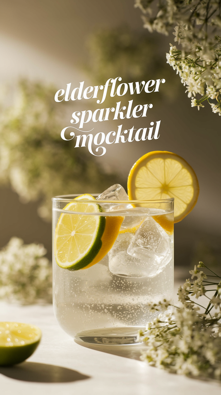 Elderflower Sparkler Mocktail