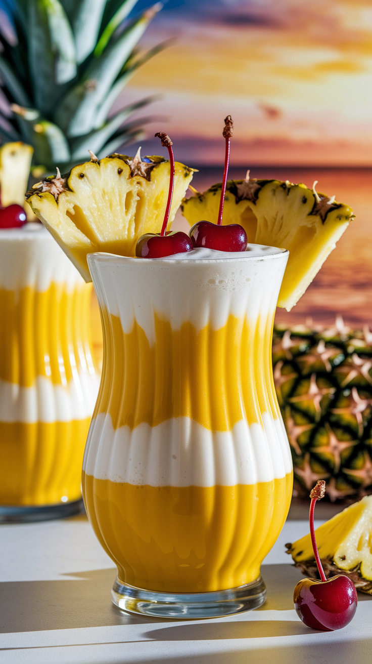 Frozen Banana Colada Mocktail