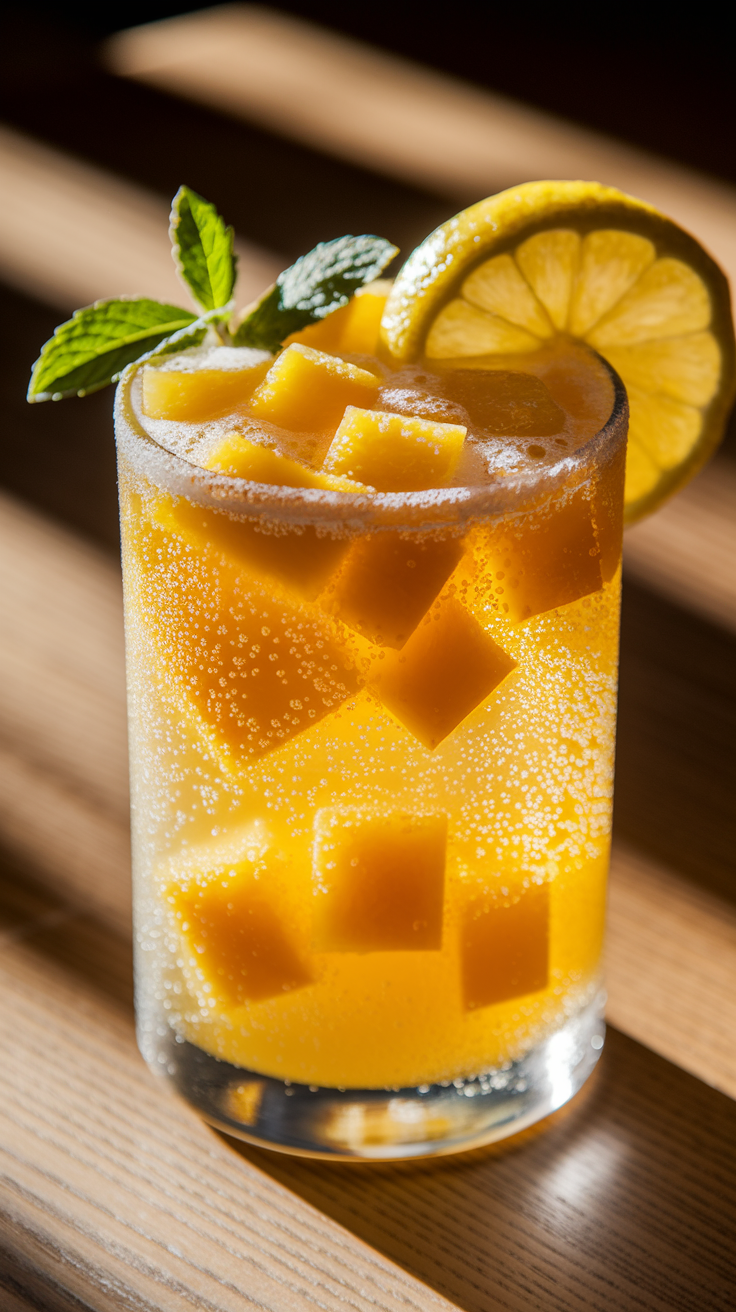 Frozen Mango Lemonade Mocktail
