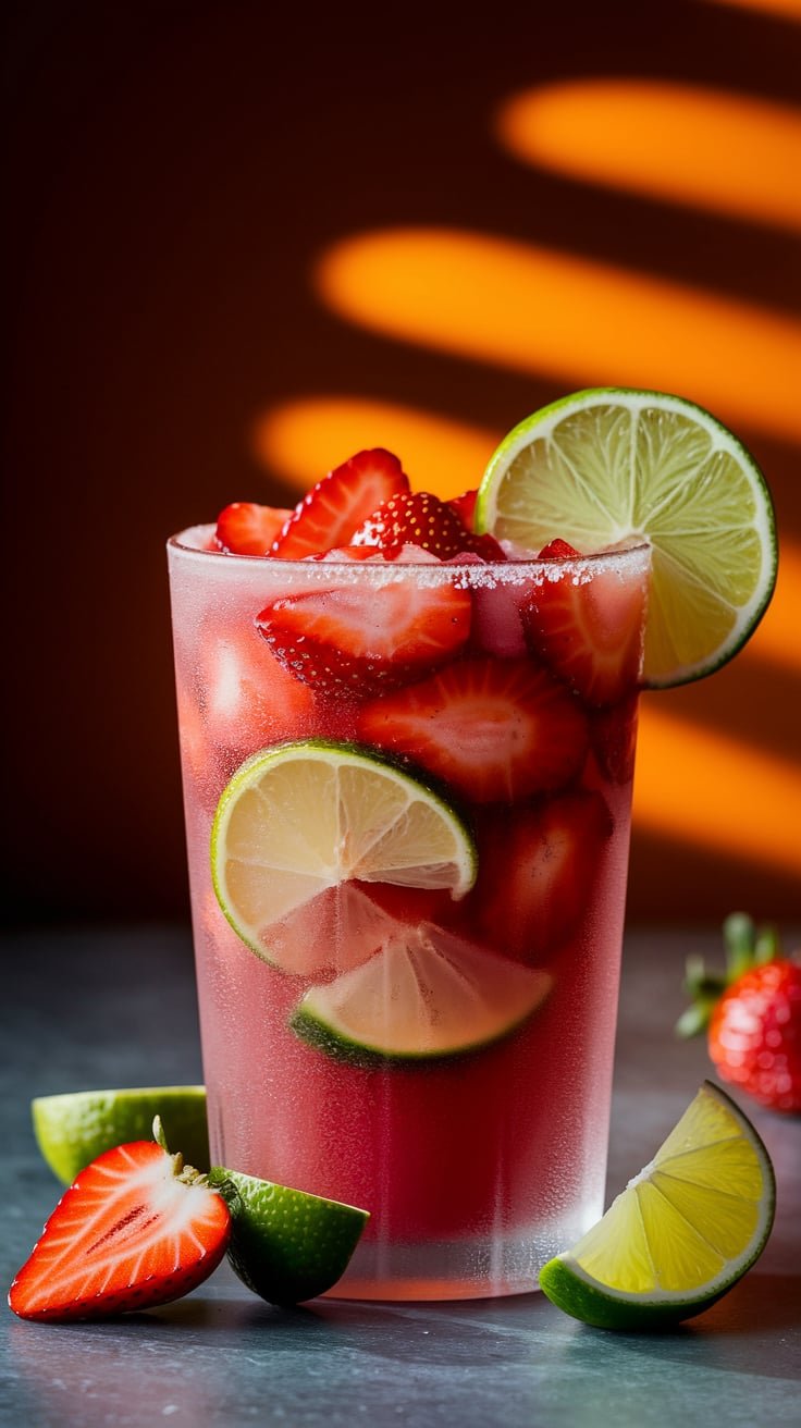 Frozen Strawberry Daiquiri Mocktail