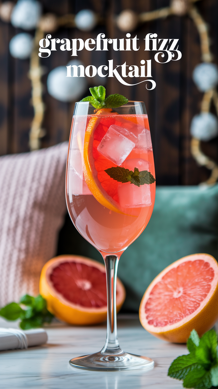 Grapefruit Fizz Mocktail