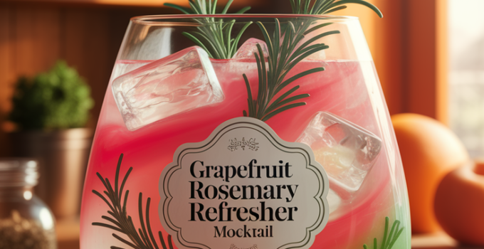 Grapefruit Rosemary Refresher Mocktail