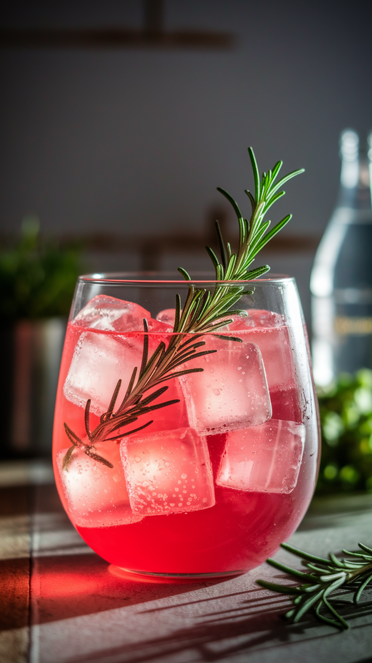 Grapefruit Rosemary Refresher Mocktail