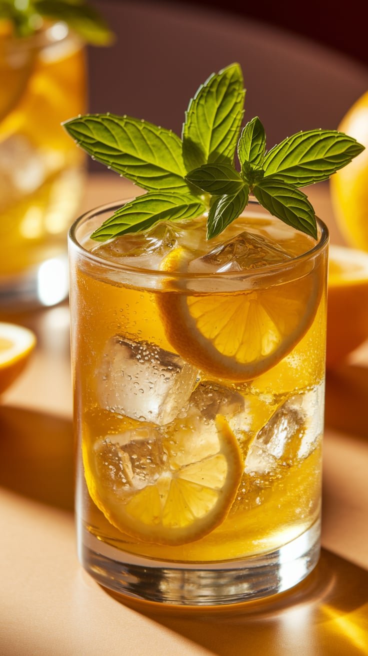 Herbal Lemon Tonic Mocktail