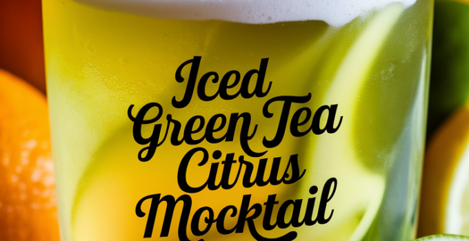 Iced Green Tea Citrus Mocktail