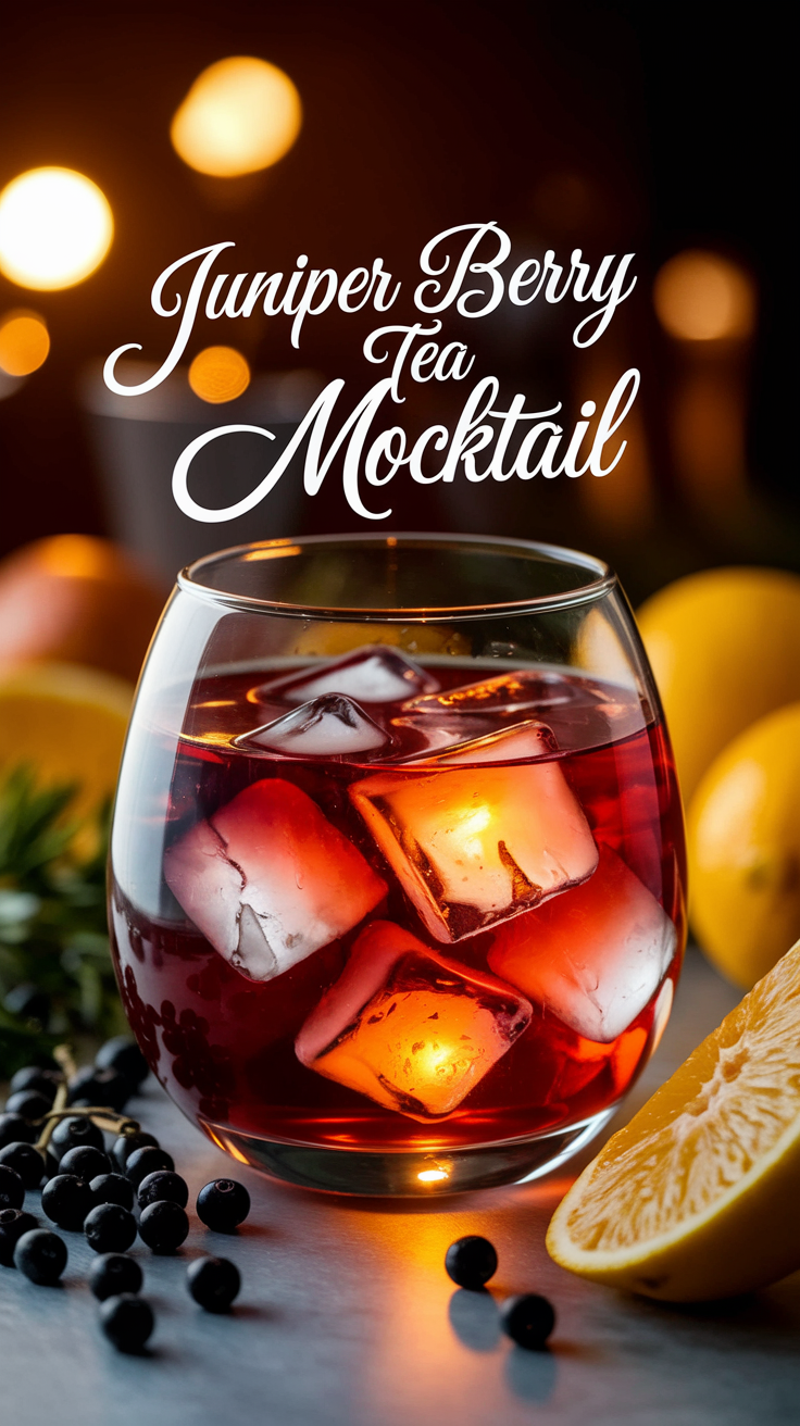Juniper Berry Tea Mocktail