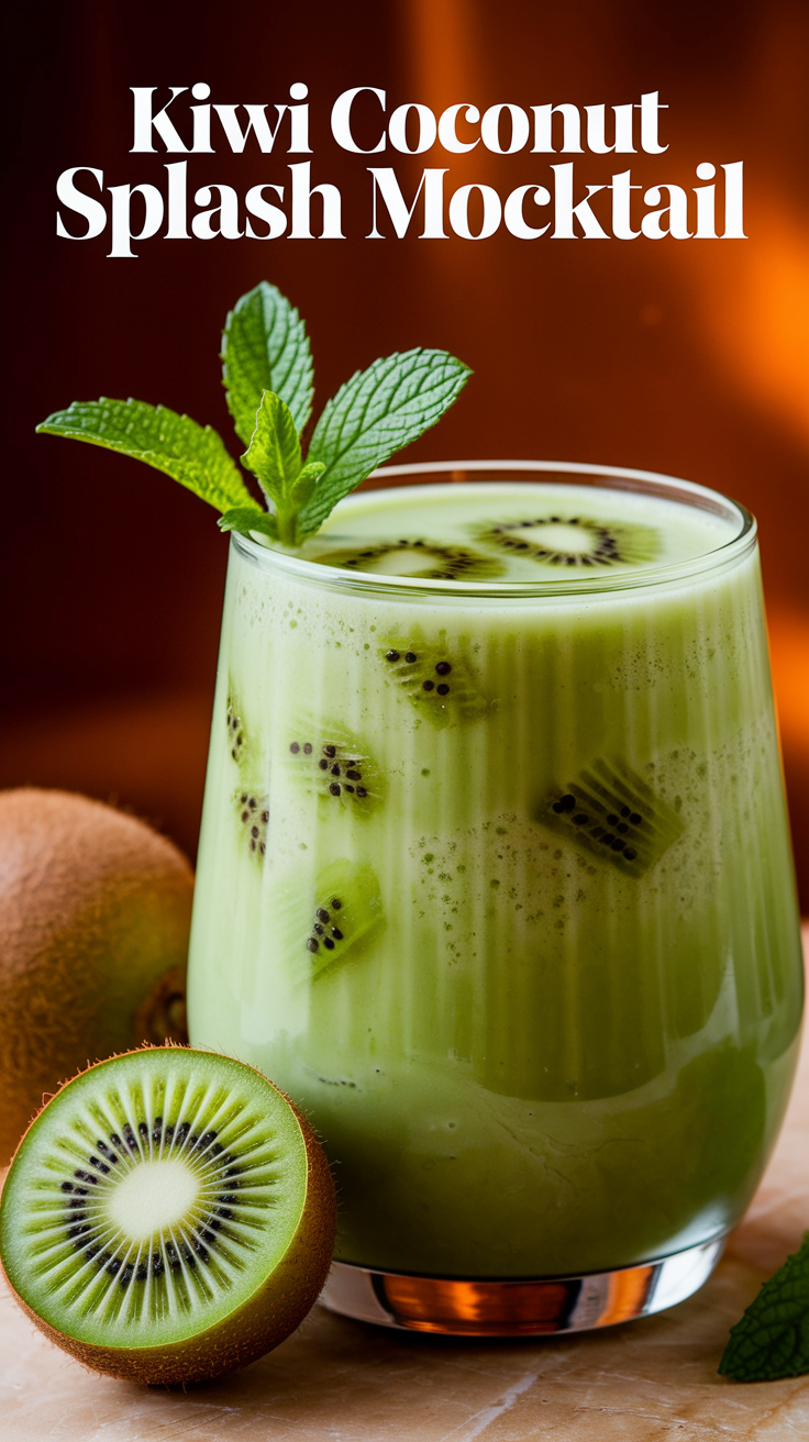 Kiwi Coconut Splash Mocktail