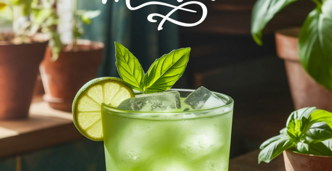 Lime Basil Cooler Mocktail