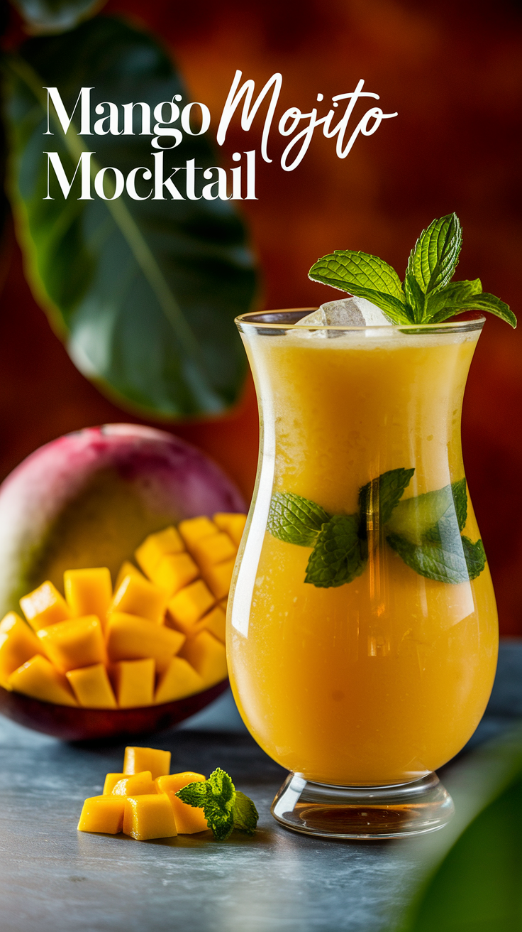 Mango Mojito Mocktail 