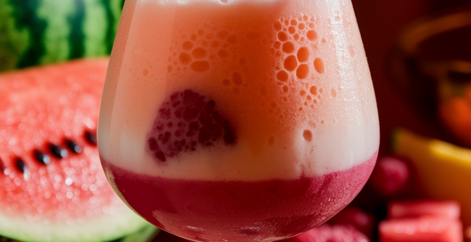 Melon Berry Slush Mocktail
