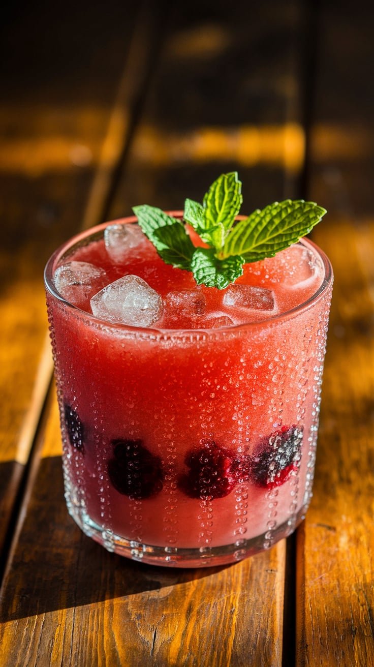 Melon Berry Slush Mocktail