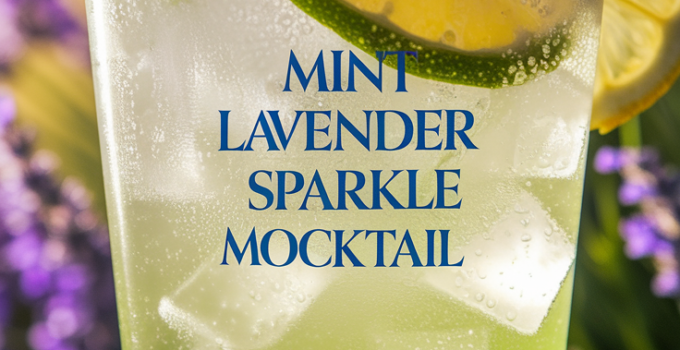 Mint Lavender Sparkle Mocktail