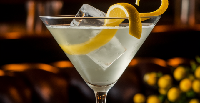 No Vodka Martini Mocktail