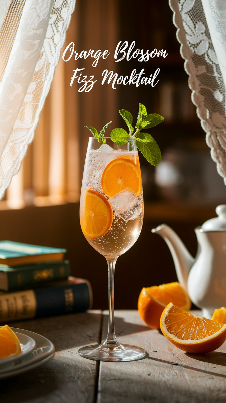 Orange Blossom Fizz Mocktail