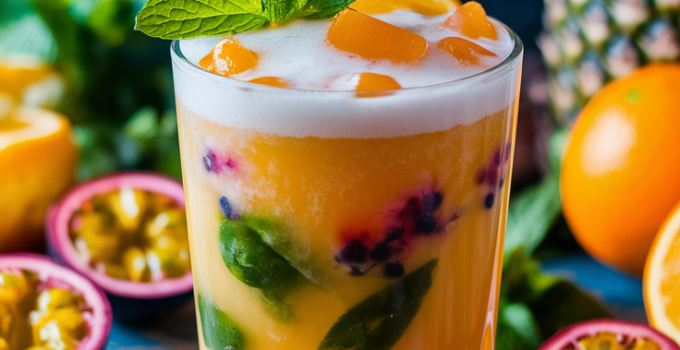 Passion Fruit Punch Mocktail