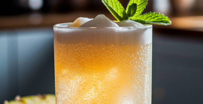 Pineapple Coconut Fizz Mocktail