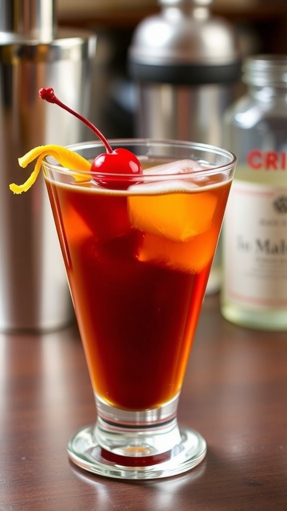 Refreshing Alcohol-Free Manhattan Mocktail