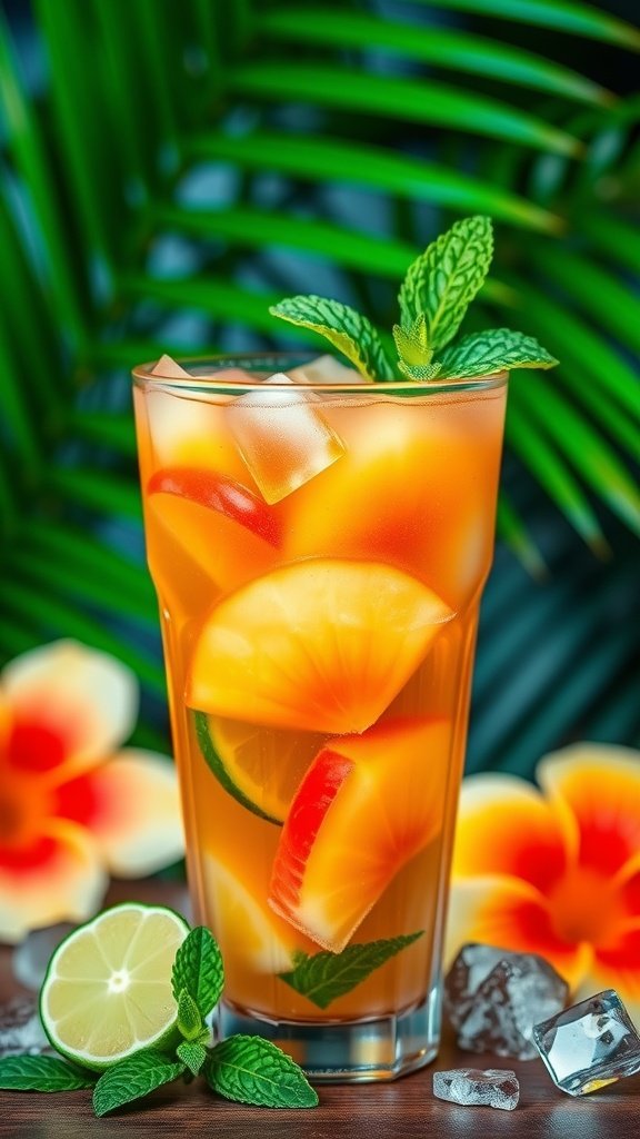 Refreshing Alcohol-Free Tropical Fruit Punch