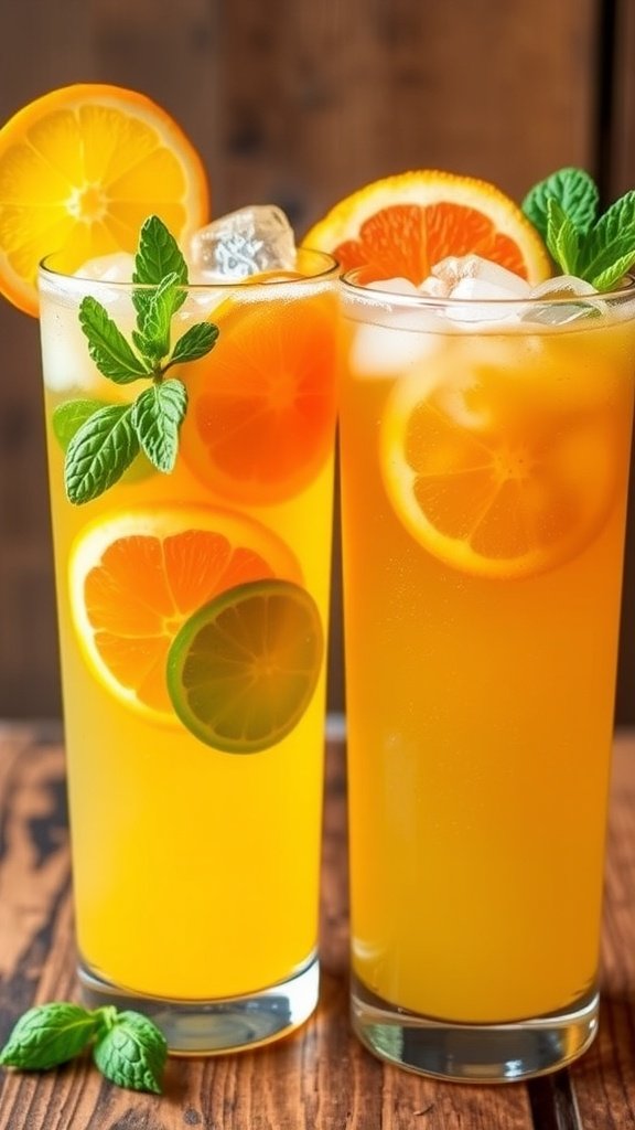 Refreshing Citrus Barrel Mocktail