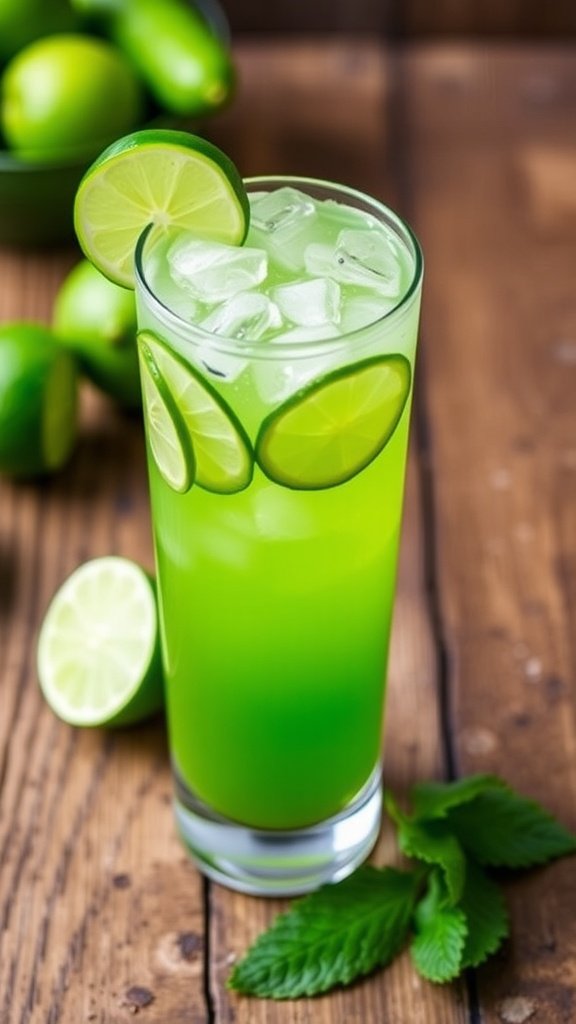Refreshing Cucumber Lime Rickey Mocktail