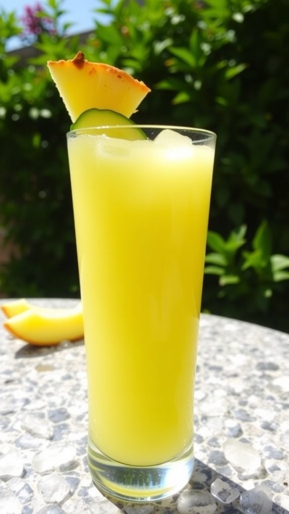 Refreshing Cucumber Pineapple Mocktail
