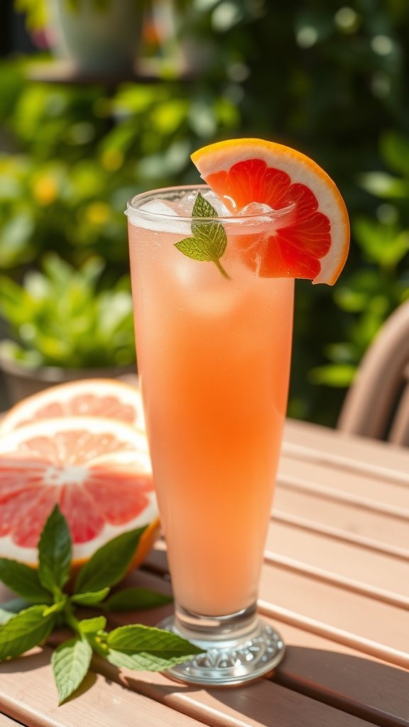 Refreshing Grapefruit Mocktail