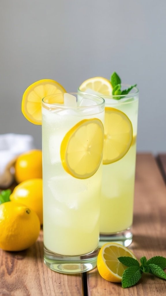 Refreshing Lemon Drop Fizz Mocktail