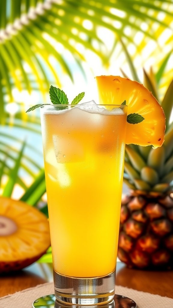 Refreshing Pineapple Ginger Mocktail