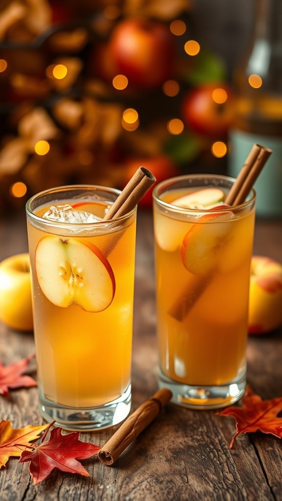 Refreshing Spiced Apple Highball Mocktail