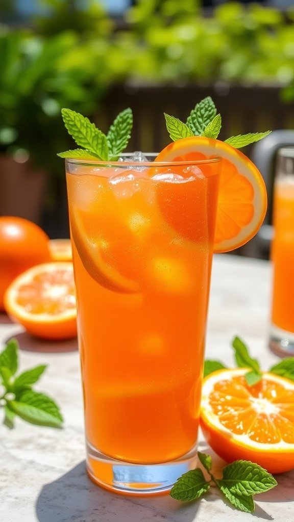 Refreshing Tangerine Honey Fizz Mocktail